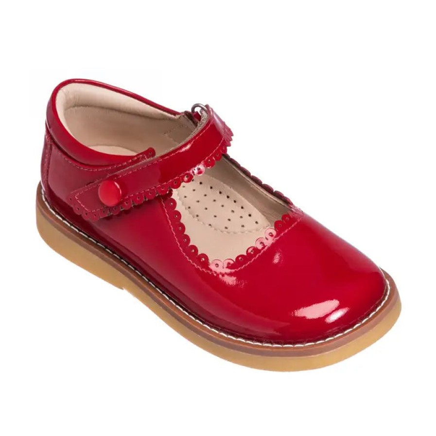 Shoes Elephantito Boy'S Dress Shoes | Elephantito Girl'S Shoes Mary Jane Child - Patent Red