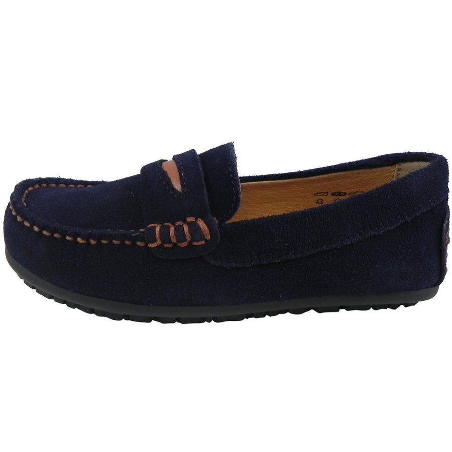 Shoes Umi Boy'S Casual Shoes | Umi Boy'S David Leather Slip On Oxford Loafer Shoes Navy