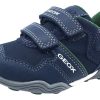 Shoes GEOX Boy'S Casual Shoes | Geox Boy'S Arno Velcro Sneaker Tennis Shoes, Navy/Green