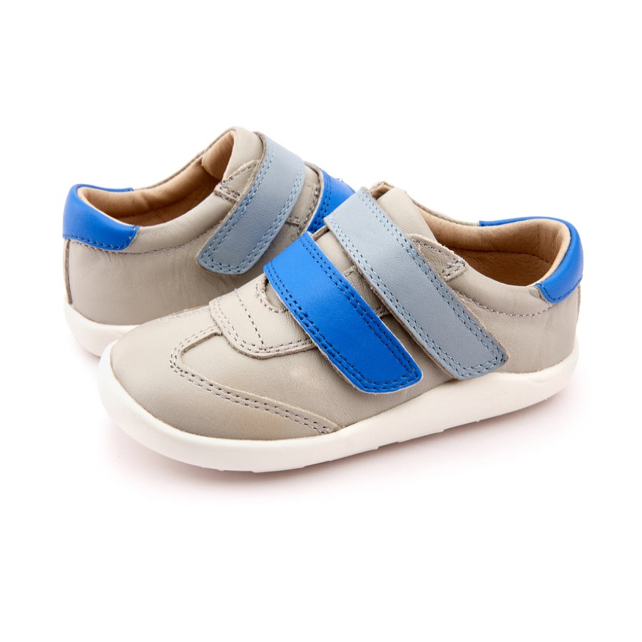 Shoes Old Soles Girl'S Casual Shoes | Old Soles Boy'S And Girl'S 8024 Ground Supreme Sneaker Shoe - Gris/Dusty Blue/Neon Blue