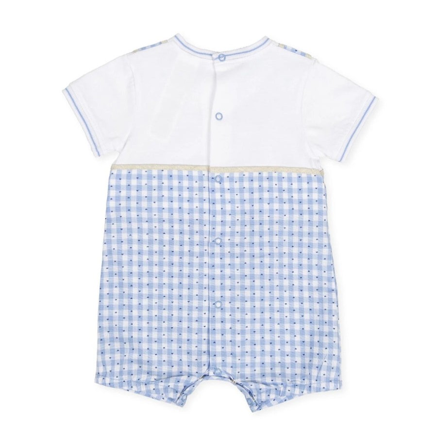 Clothes Tutto Piccolo | Tutto Piccolo Blue Romper