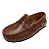 Shoes Atlanta Mocassin Girl'S Dress Shoes | Atlanta Mocassin Boy'S And Girl'S Penny Loafer Leather Loafers, Camel Sierra Antik