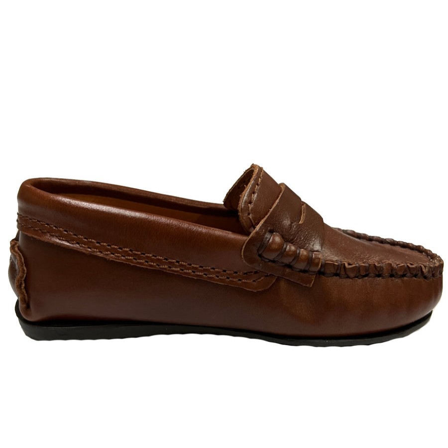 Shoes Atlanta Mocassin Girl'S Dress Shoes | Atlanta Mocassin Boy'S And Girl'S Penny Loafer Leather Loafers, Camel Sierra Antik