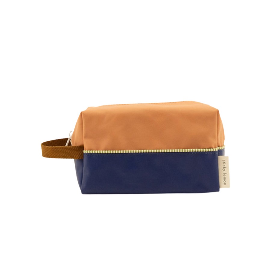 Accessories Sticky Lemon | Sticky Lemon Toiletry Bag Colour Blocking, Morning Sky/Deep Lake Blue