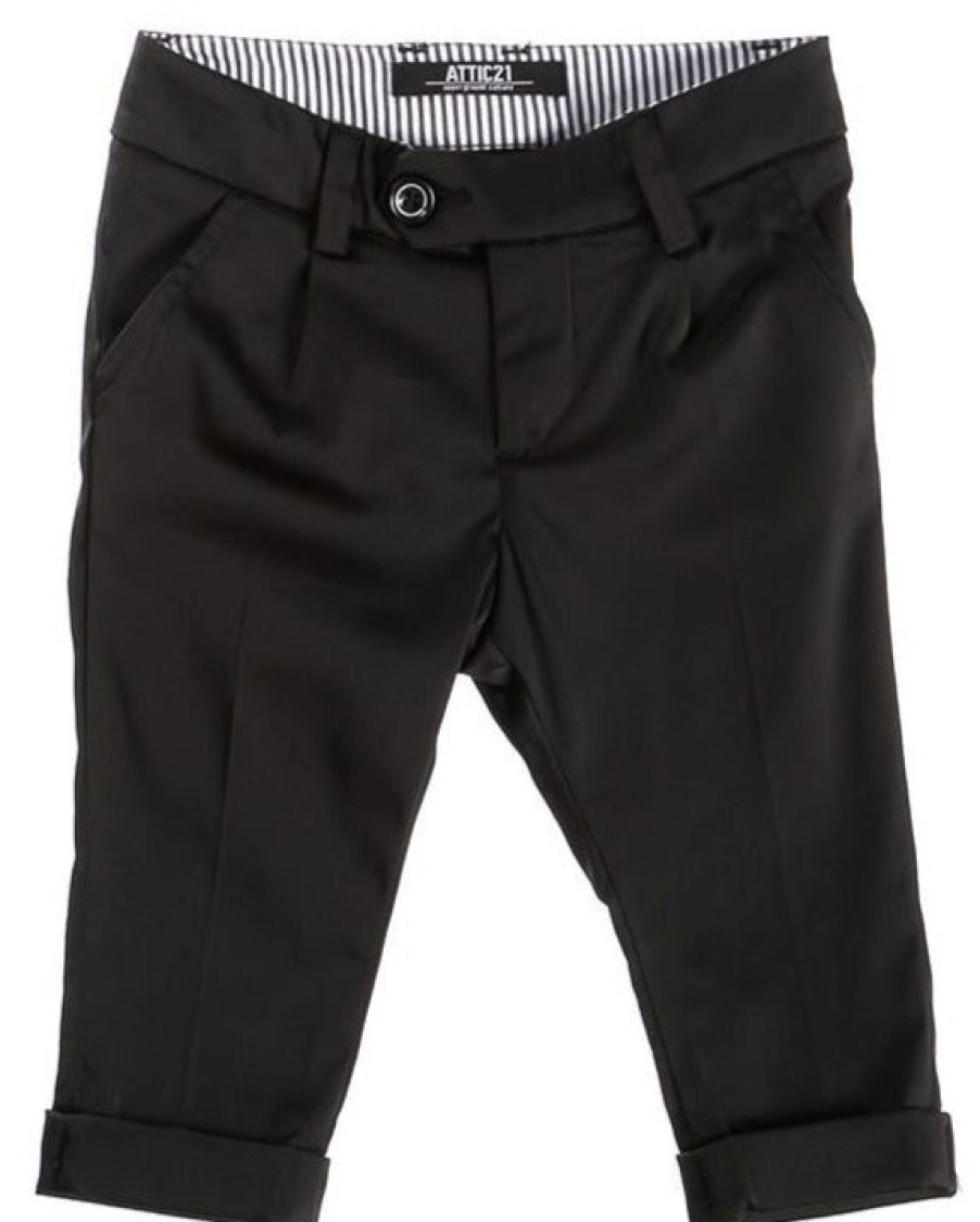 Clothes Attic 21 | Attic 21 Boy'S Npt4242 Pants - Black