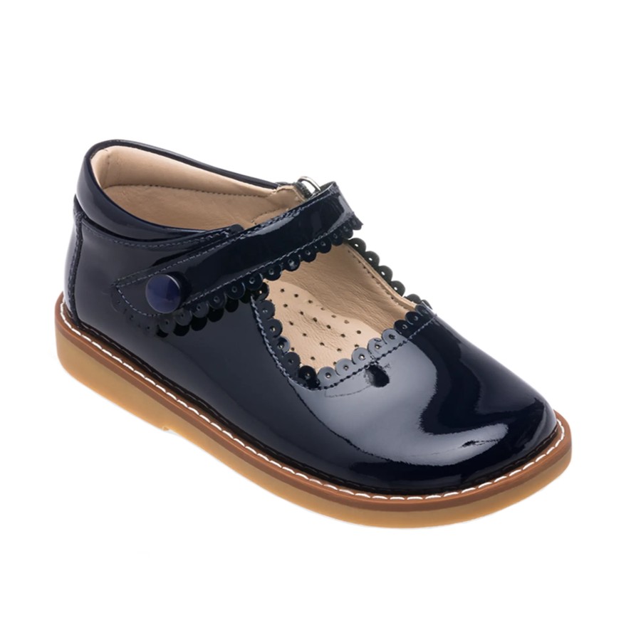 Shoes Elephantito Boy'S Dress Shoes | Elephantito Girl'S Shoes Mary Jane Child - Patent Navy