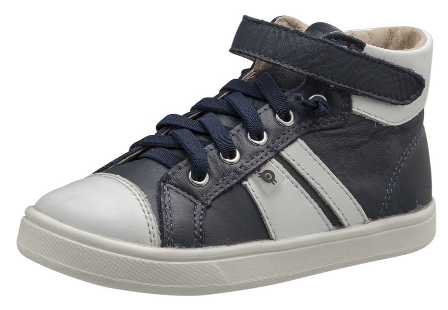 Shoes Old Soles Boy'S Casual Shoes | Old Soles Boy'S And Girl'S Urban Earth Leather Sneakers, Navy / Snow