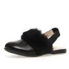 Shoes Naturino Girl'S Dress Shoes | Naturino Girl'S Toocuutie Faux Fur Slides - Black