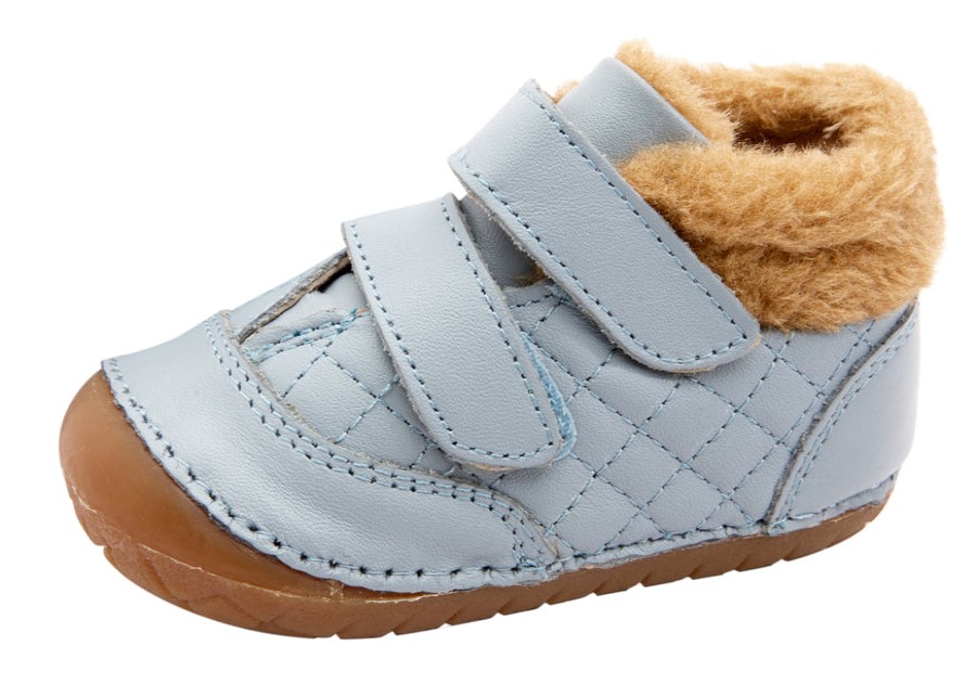 Shoes Old Soles Girl'S Casual Shoes | Old Soles Boy'S & Girl'S 4069 Quilty Bear Pave Sneaker Booties - Dusty Blue