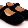 Shoes Old Soles Girl'S Dress Shoes | Old Soles Girl'S 803 Lady Jane Dress Shoes - Black Velvet