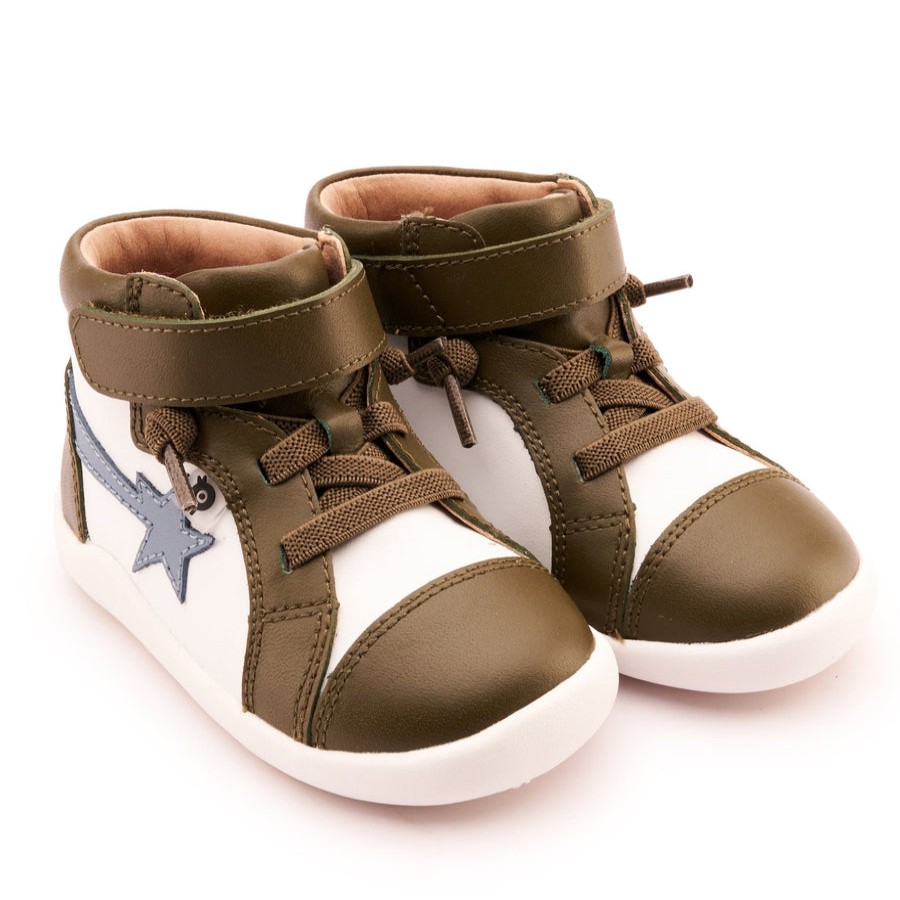 Shoes Old Soles Boy'S Casual Shoes | Old Soles Boy'S And Girl'S 8046 Ground Team Casual Shoes - Snow / Indigo / Militare