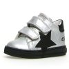 Shoes Naturino Boy'S Casual Shoes | Naturino Falcotto Boy'S And Girl'S Salazar Vl Metallic Sneakers - Silver/Black