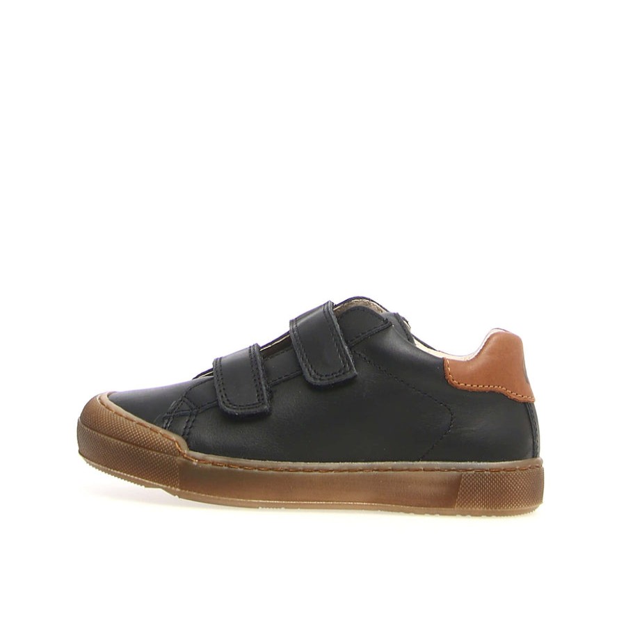 Shoes Naturino Boy'S Casual Shoes | Naturino Boy'S And Girl'S Eindhoven Sneaker Shoes - Black/Cuoio