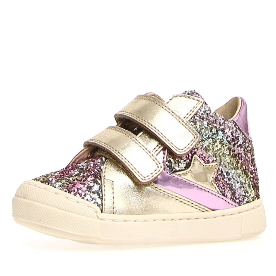 Shoes Naturino Girl'S Casual Shoes | Naturino Girl'S Beeri Vl Glitter Shoes, Multi-Platinum