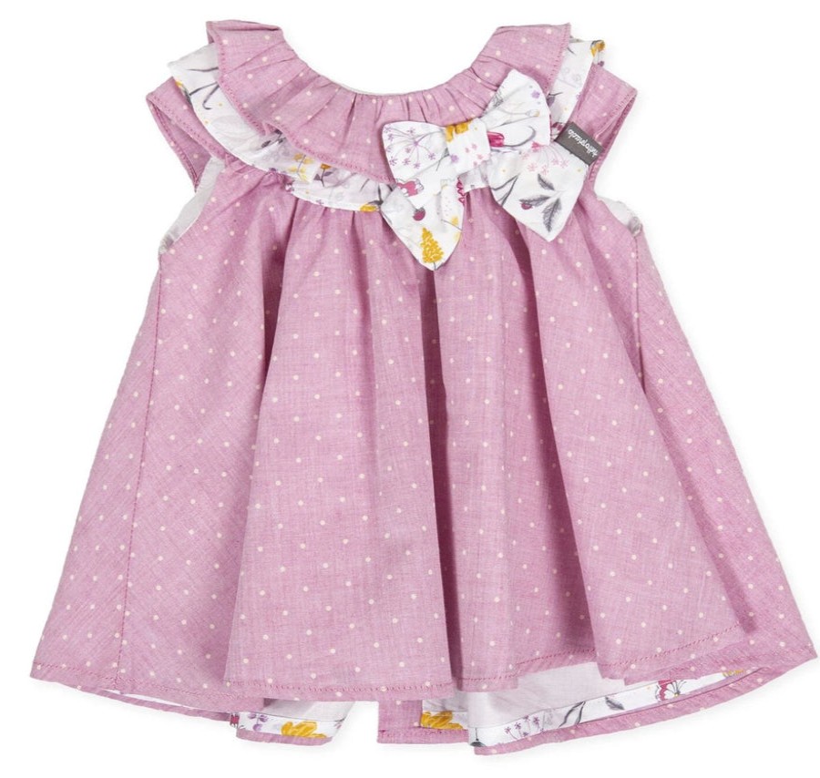 Clothes Tutto Piccolo | Tutto Piccolo 8216 Mauve Dress