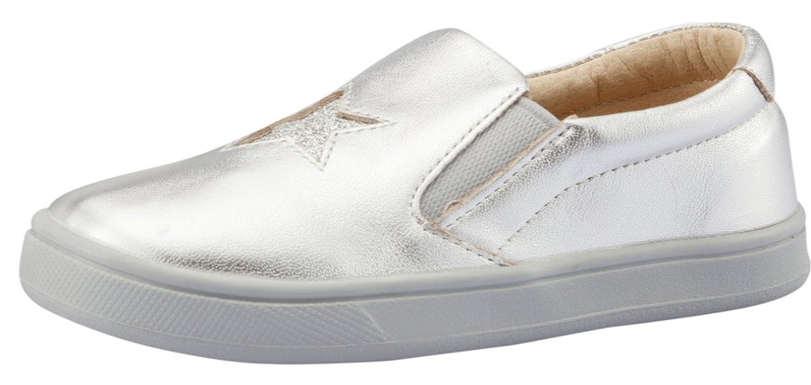 Shoes Old Soles Boy'S Casual Shoes | Old Soles Girl'S And Boy'S Starey Hoff Slip-On Shoe, Silver / Glam Argent