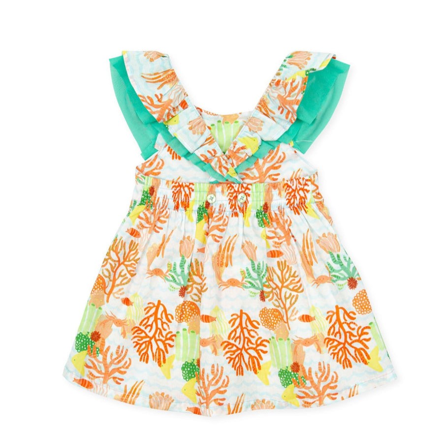 Clothes Tutto Piccolo | Tutto Piccolo 1271 Dress - Aqua Marine