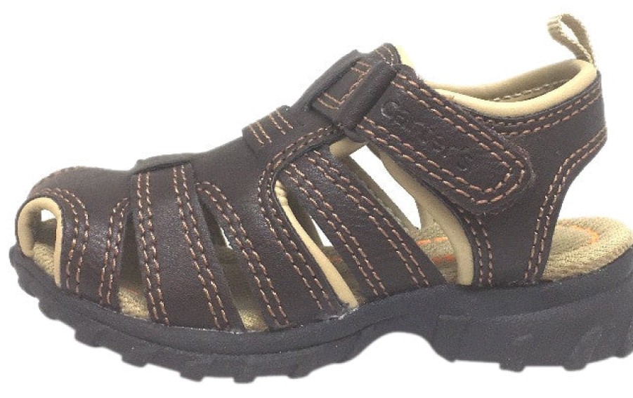 Shoes Carter's Boy'S Casual Shoes | Carter'S Boy'S Warner'S Brown Classic Fisherman Sandals