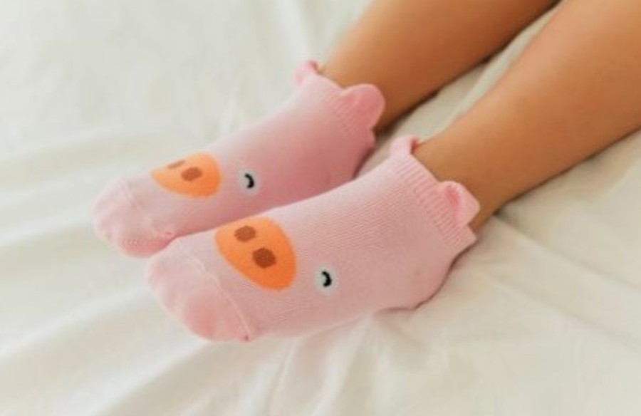 Clothes Eva & Elvin | Eva & Elvin Pink Pig Socks