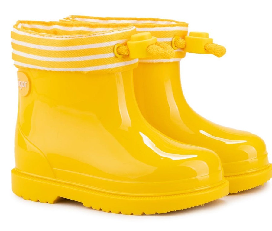 Shoes Igor Girl'S Boots | Igor Boy'S And Girl'S Bimbi Navy Rain Boots, Yellow