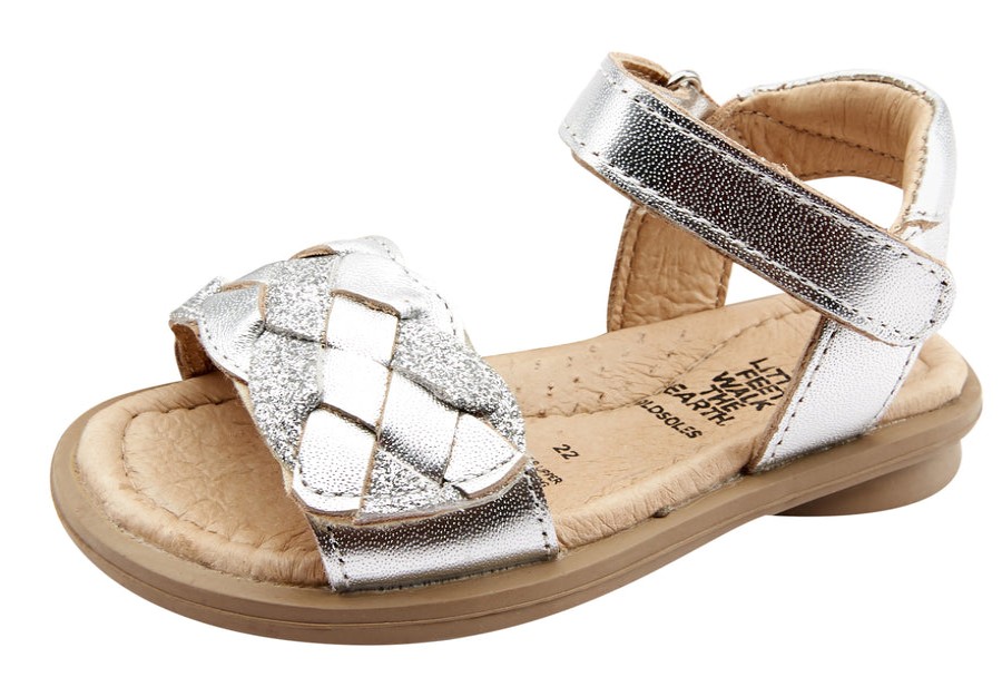 Shoes Old Soles Girl'S Sandals | Old Soles 551 Girl'S Harlequin Sandal, Silver/Glam Argent