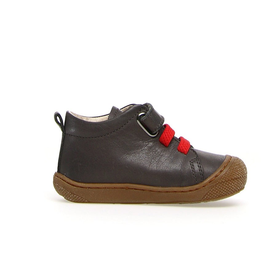 Shoes Naturino Girl'S Casual Shoes | Naturino Girl'S & Boy'S Pichai Nappa Spazz. Sneakers - Anthracite/Red