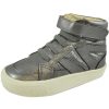 Shoes Old Soles Boy'S Casual Shoes | Old Soles Girl'S And Boy'S Rich Silver Leather Star Jumper Sneaker