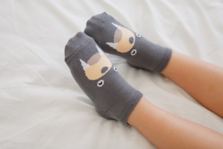 Clothes Eva & Elvin | Eva & Elvin Grey Walrus Socks