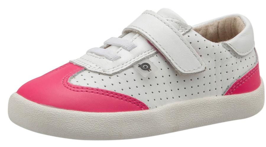 Shoes Old Soles Boy'S Casual Shoes | Old Soles Boy'S And Girl'S Paver Shoe, Snow / Neon Pink