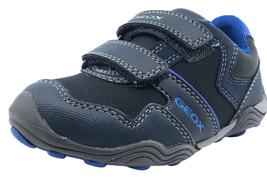 Shoes GEOX Boy'S Casual Shoes | Geox Boy'S Arno Velcro Sneaker Tennis Shoes (Dark Navy/Royal)