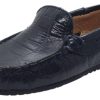 Shoes Andago Boy'S Casual Shoes | Andago By Venettini Boy'S Blake Crocodile Leather Patent Back Slip On Moccasin Loafer