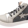 Shoes Old Soles Boy'S Casual Shoes | Old Soles Girl'S & Boy'S 6117 Shoot-High Sneaker - Grey/Gris/Navy