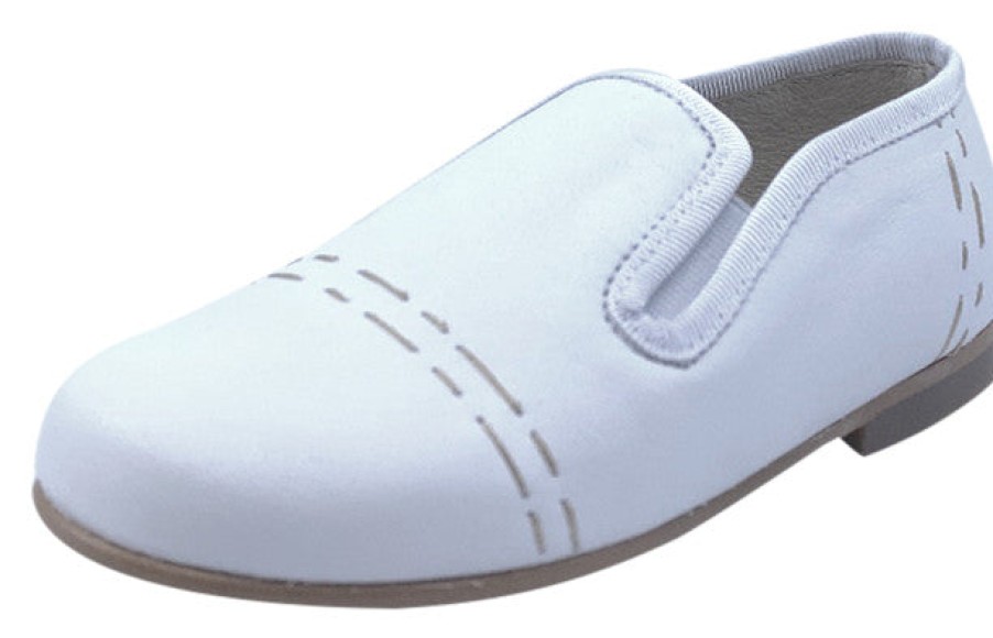 Shoes Luccini Boy'S Casual Shoes | Luccini Boy'S Cosmos Piso Point Natural Loafer - White