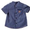 Clothes Attic 21 | Attic 21 Boy'S Nsh4227 Blue And Orange Shirt - Multi