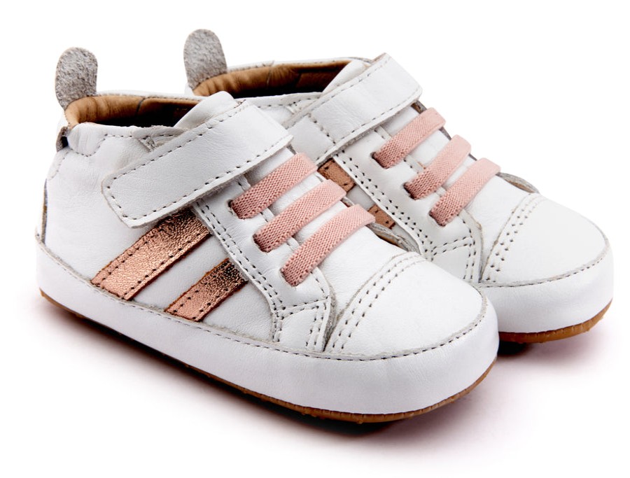 Shoes Old Soles Boy'S Casual Shoes | Old Soles Boy'S & Girl'S 066R High Roller Shoes - Snow/Copper