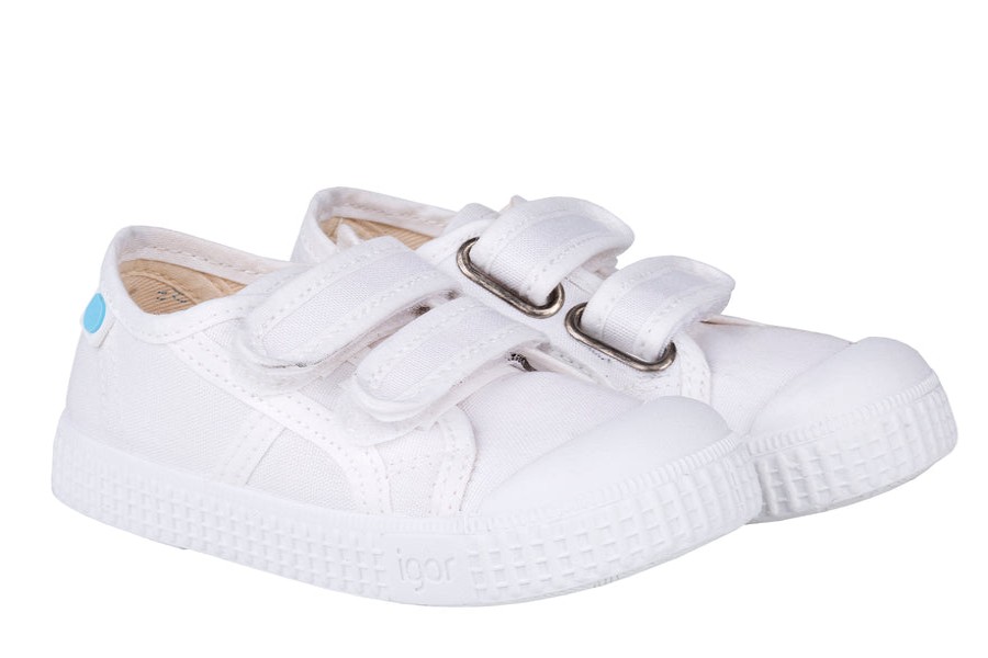 Shoes Igor Boy'S Casual Shoes | Igor S10199 Boy'S & Girl'S Berri Velcro Shoes - Blanco