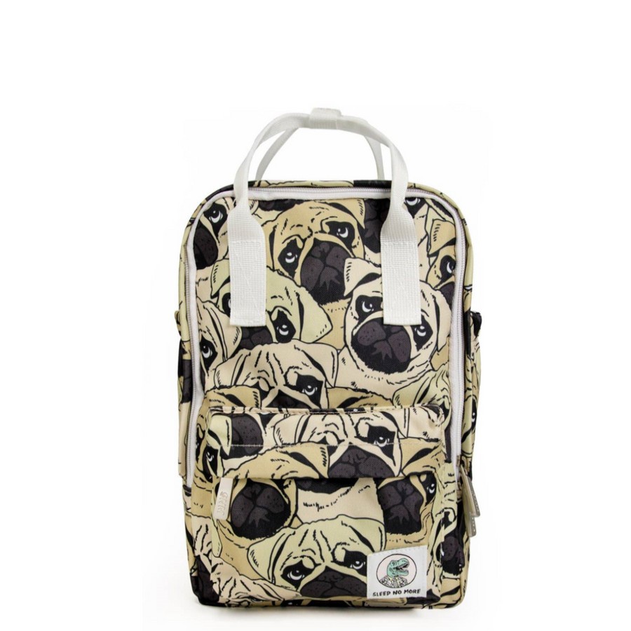 Accessories Sleep No More | Sleep No More Preschool Backpack, Pug Off Print