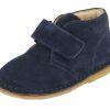 Shoes Naturino Boy'S Casual Shoes | Naturino Boy'S Navy Blue Smooth Suede Classic Thick Single Hook And Loop Chukka Boot