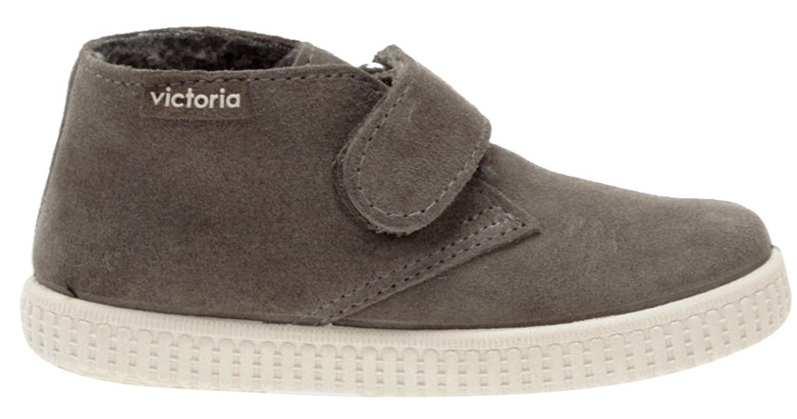 Shoes Victoria Boy'S Casual Shoes | Victoria Safari Suede Hightop Vison Hook And Loop For Boy'S And Girl'S