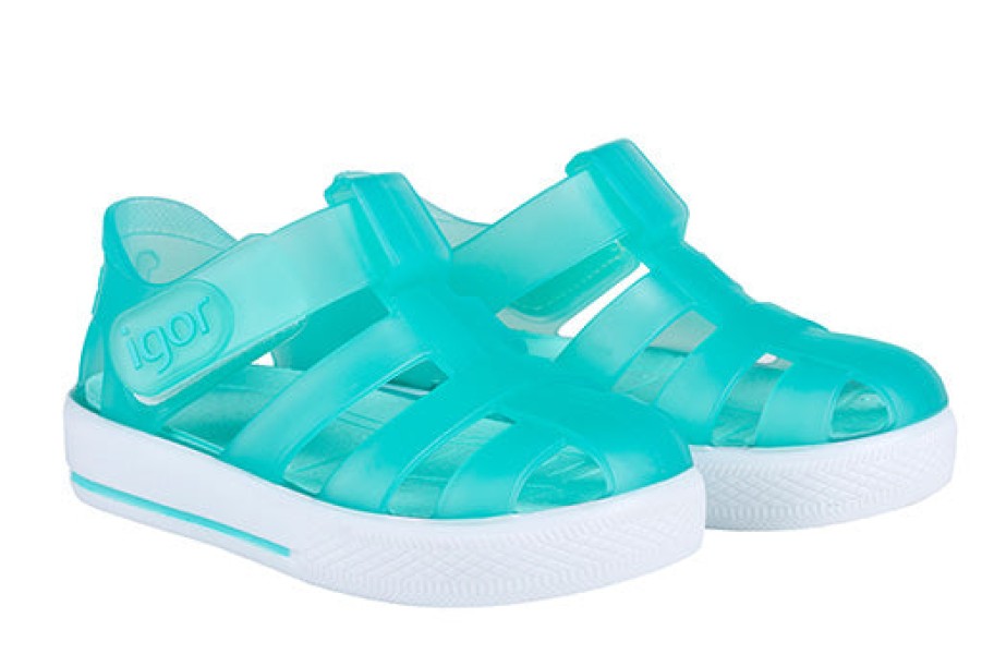 Shoes Igor Girl'S Sandals | Igor S10171 Girl'S And Boy'S Star Sandals - Aqua