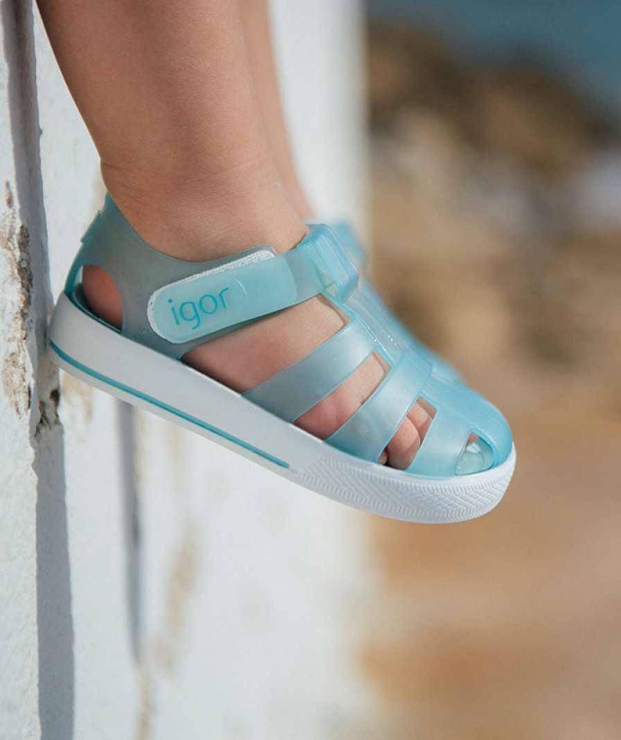 Shoes Igor Girl'S Sandals | Igor S10171 Girl'S And Boy'S Star Sandals - Aqua