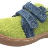 Shoes Livie & Luca Boy'S Casual Shoes | Livie & Luca Boy'S Hayes Lime Green Natural Textile Casual Sneaker Shoes With Double Hook And Loop Straps