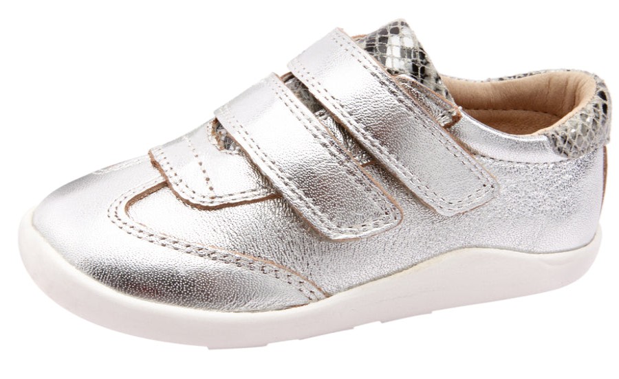 Shoes Old Soles Girl'S Casual Shoes | Old Soles Boy'S & Girl'S 8012 Path Way Shoe - Silver/Grey Serp