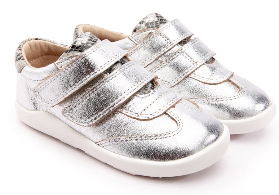 Shoes Old Soles Girl'S Casual Shoes | Old Soles Boy'S & Girl'S 8012 Path Way Shoe - Silver/Grey Serp