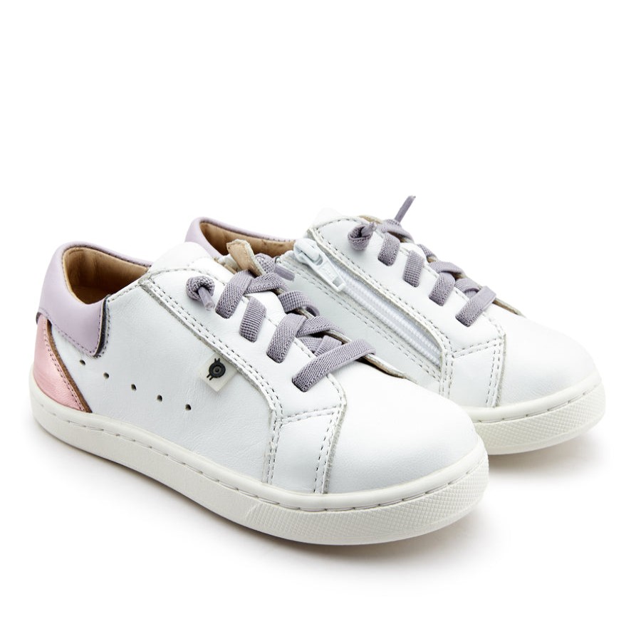 Shoes Old Soles Girl'S Casual Shoes | Old Soles Girl'S 6153 Quest Sneakers - Snow/Lilium/Pink Frost