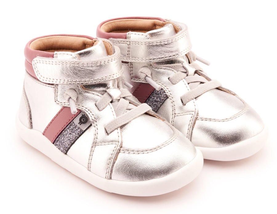 Shoes Old Soles Girl'S Casual Shoes | Old Soles Girl'S 8044 Tar Ground Casual Shoes - Silver / Malva / Glam Gunmetal