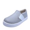 Shoes Old Soles Boy'S Casual Shoes | Old Soles 6084N Og Hoff Slip On Elastic Loafer Sneaker, Perforated Gris/Snow