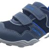 Shoes GEOX Boy'S Casual Shoes | Geox Boy'S Arno Hook And Loop Sneaker (Navy/Royal Blue)