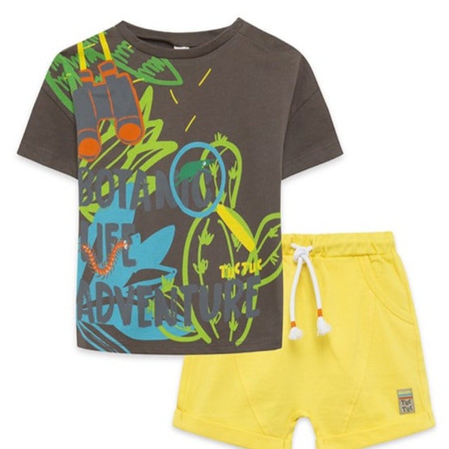 Clothes Tuc Tuc | Tuc Tuc Jungle Print T-Shirt And Bermuda Shorts Set