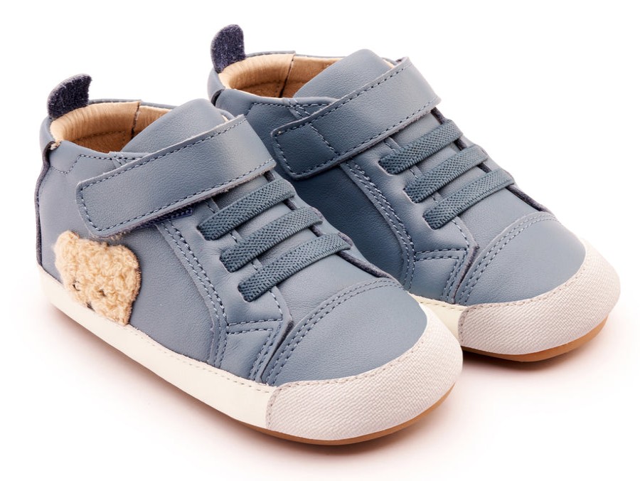 Shoes Old Soles Girl'S Casual Shoes | Old Soles Boy'S & Girl'S 0070Rt Ted Baby Casual Shoes - Indigo / White